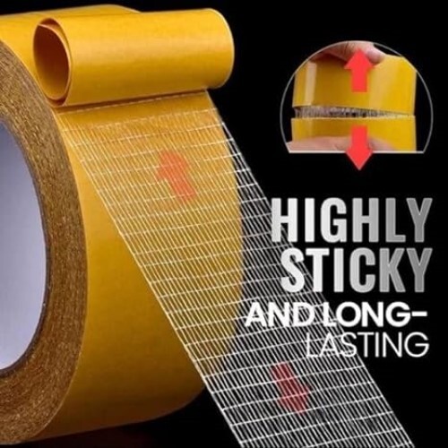 Double-sided Cloth Tape D High Adhesive Strength Mesh Double Sided Tape, Strong Tape, Double Sided Mounting Tape Used For Carpet Edge Banding