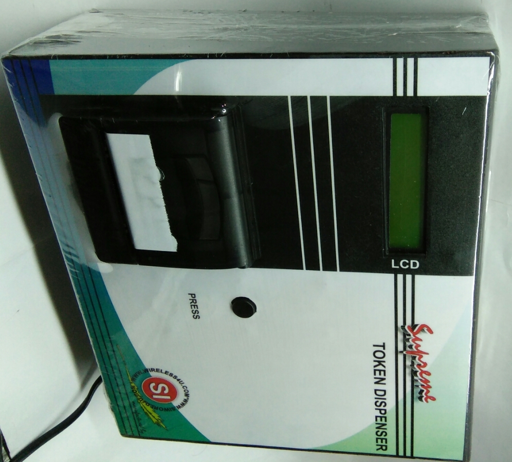 Token Dispenser 4user - Standard Size, Full Color Led Display | Plug-and-play Design, Zero Maintenance, Multi-opd Appointment Support