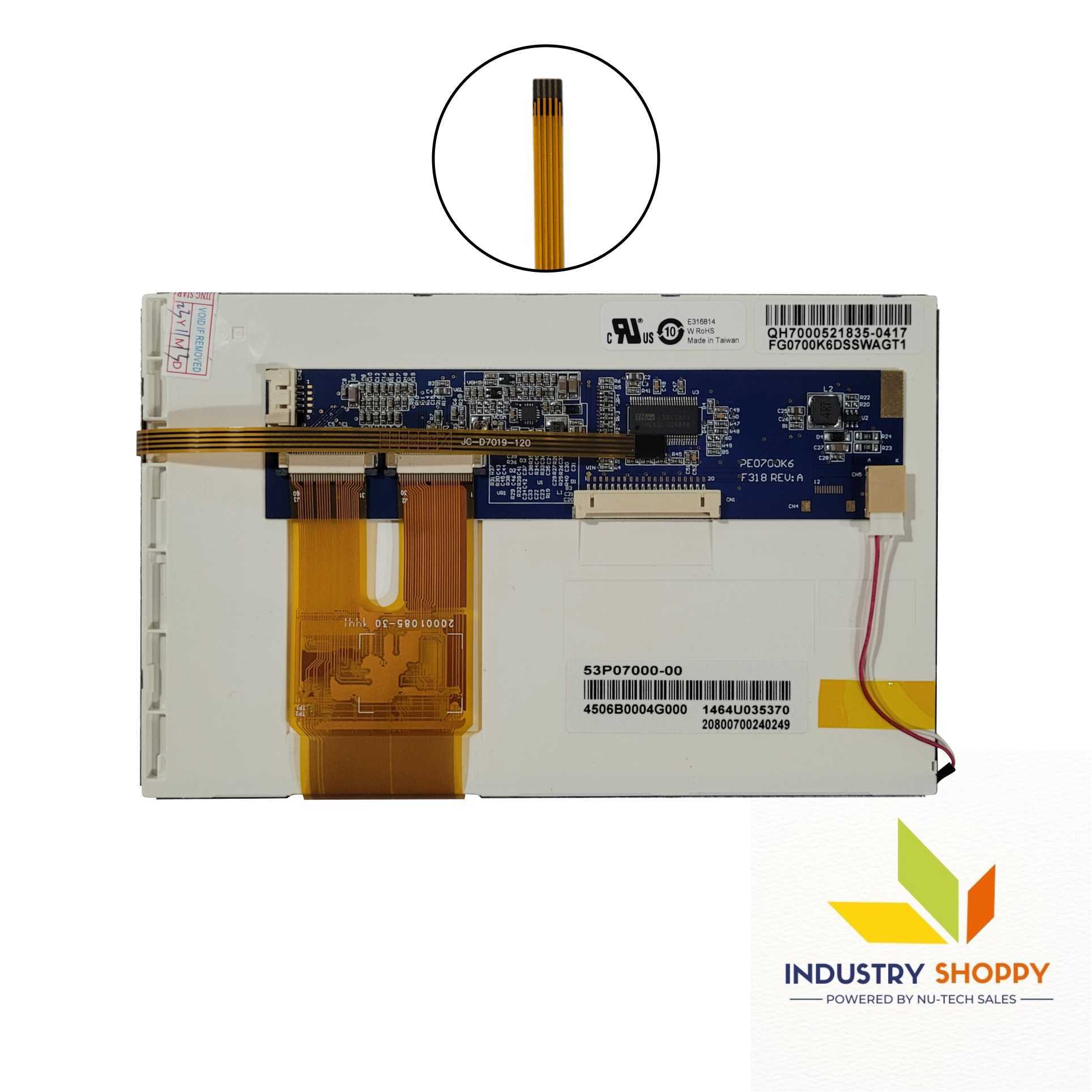Fg0700k6dsswagt1 Lcd Module With Touch Screen - Application: Industrial