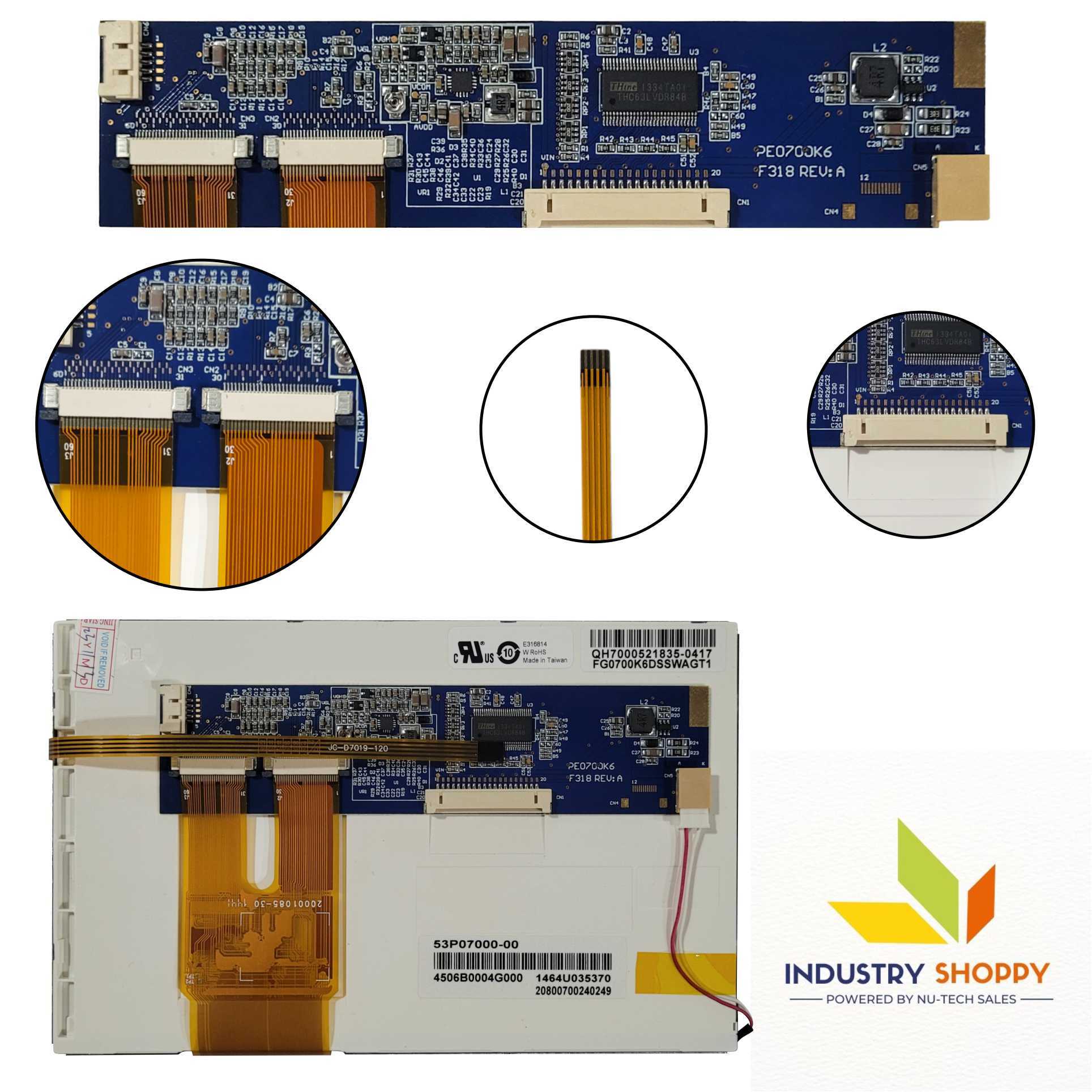 Fg0700k6dsswagt1 Lcd Module With Touch Screen - Application: Industrial