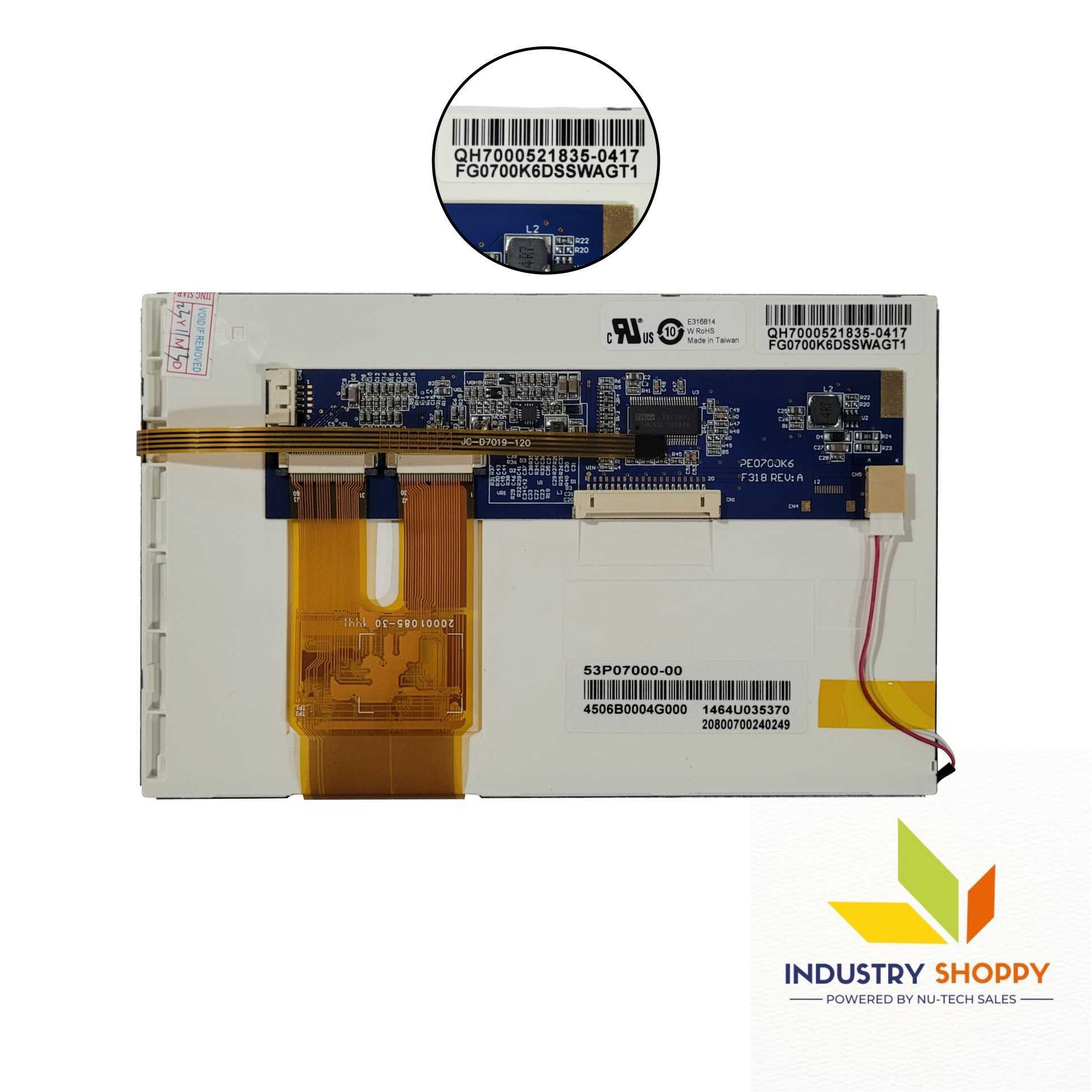 Fg0700k6dsswagt1 Lcd Module With Touch Screen - Application: Industrial