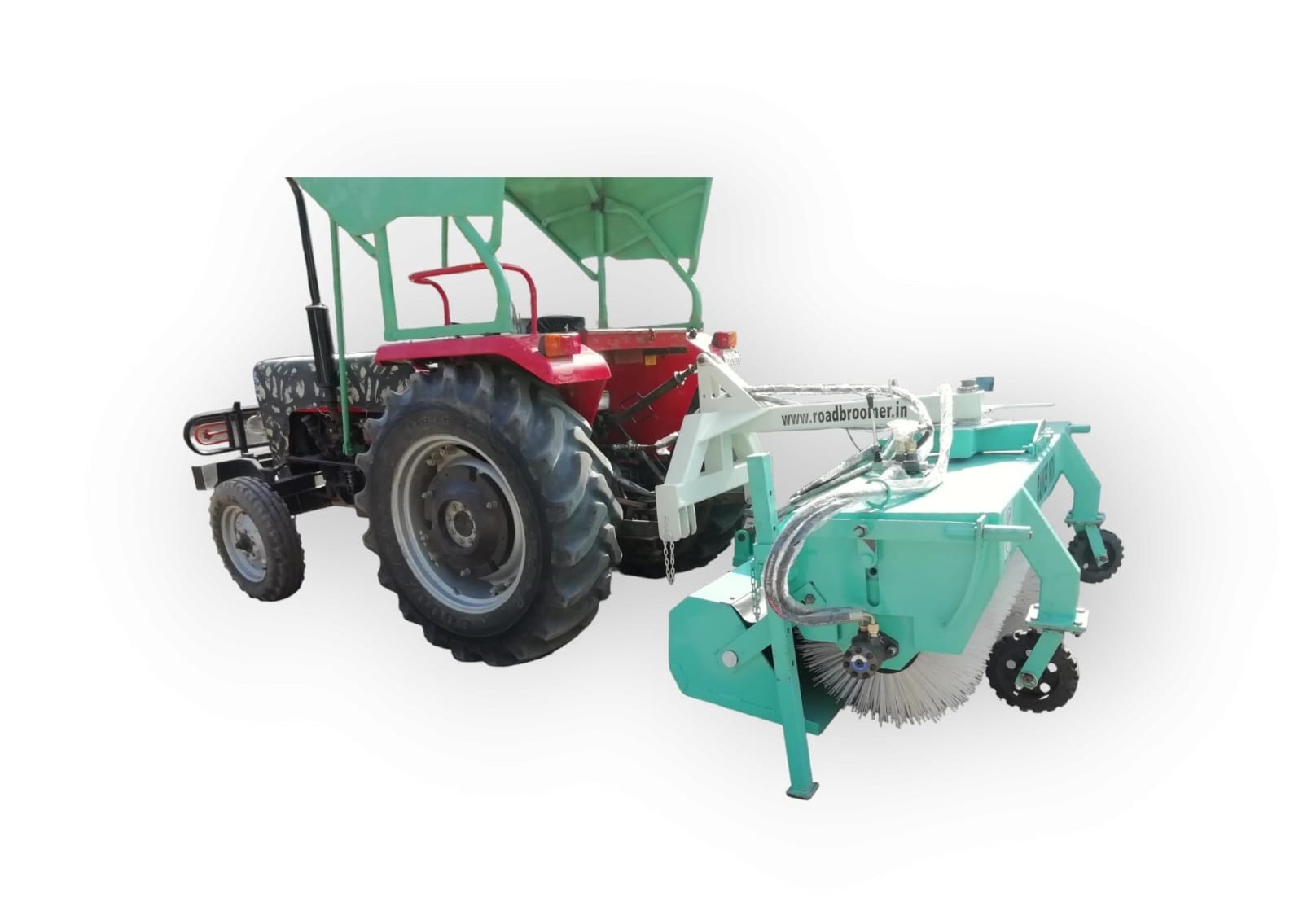 Semi-automatic Tractor Mounted Road Broomer Sweeper