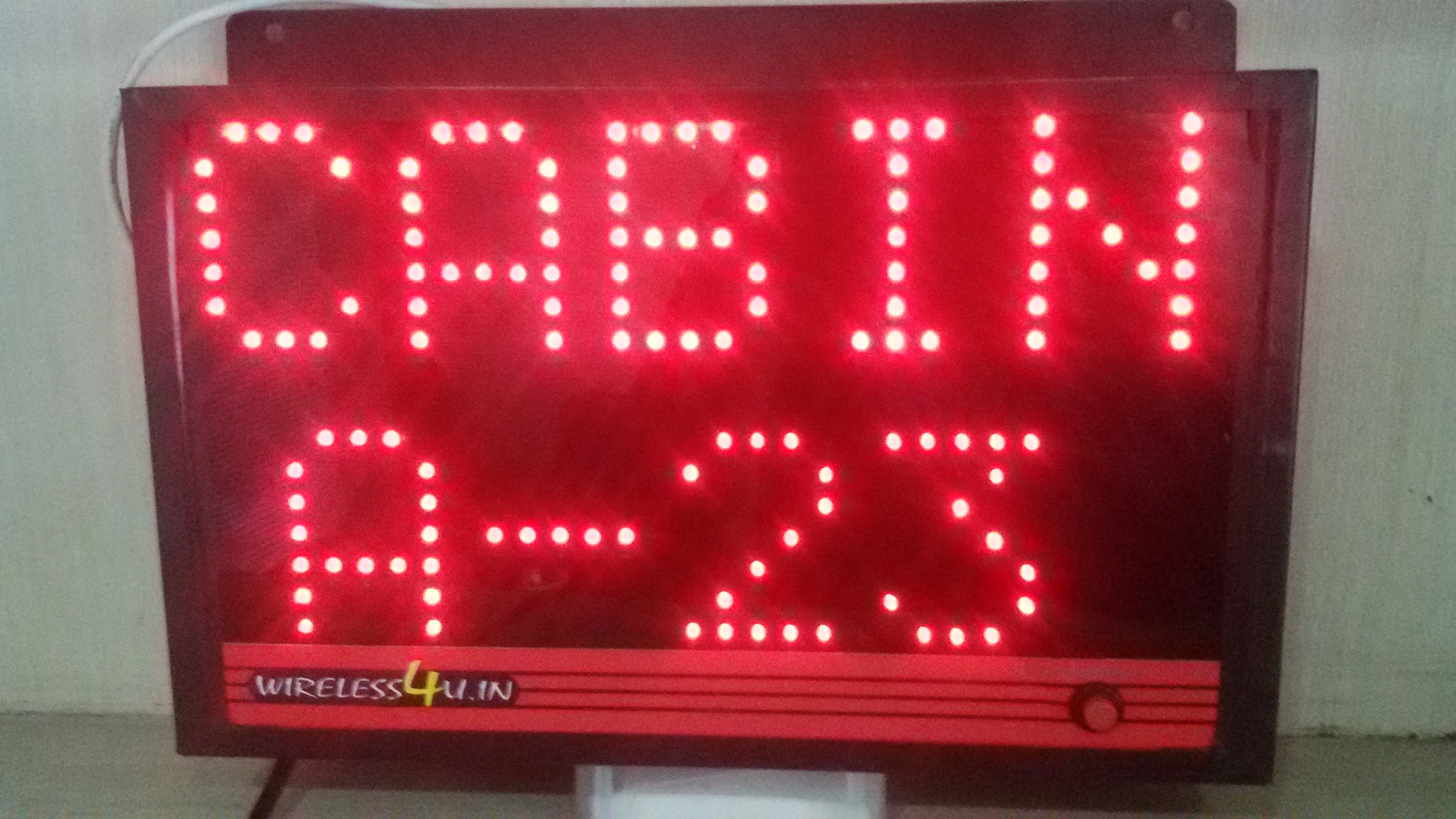 Display Receiver Unit - Led Light, Remote Call Indicator For Patrolling Parties With 2-3 Seconds Reaction Time And Round Robin Display