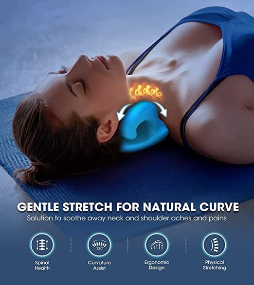 German Technology Neck Support Stretcher For Pain - Rubber Multicolour | Support Shoulder Suitable For Adults Men And Women