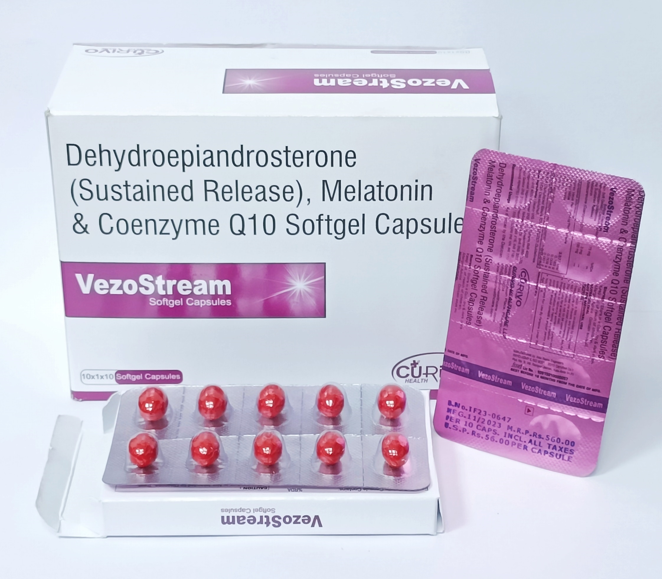 Dehydroepiandrosteroe Softgel Capsule - Ingredients: Dehydroepiandrosterone (Sustained Release)
