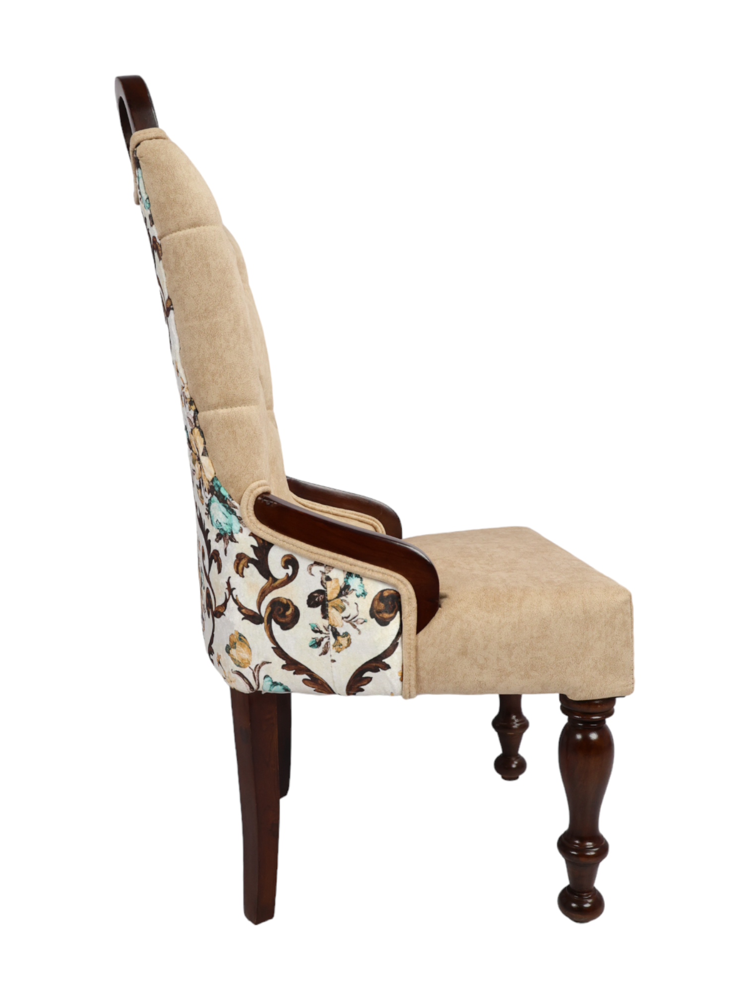 Adhunika Solid Wood Dining Chair - Artwork: Handmade
