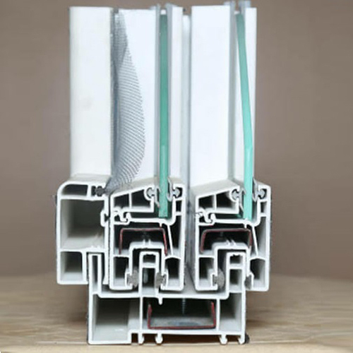 80 एमएम स्लाइडिंग UPVC विंडो प्रोफाइल्स