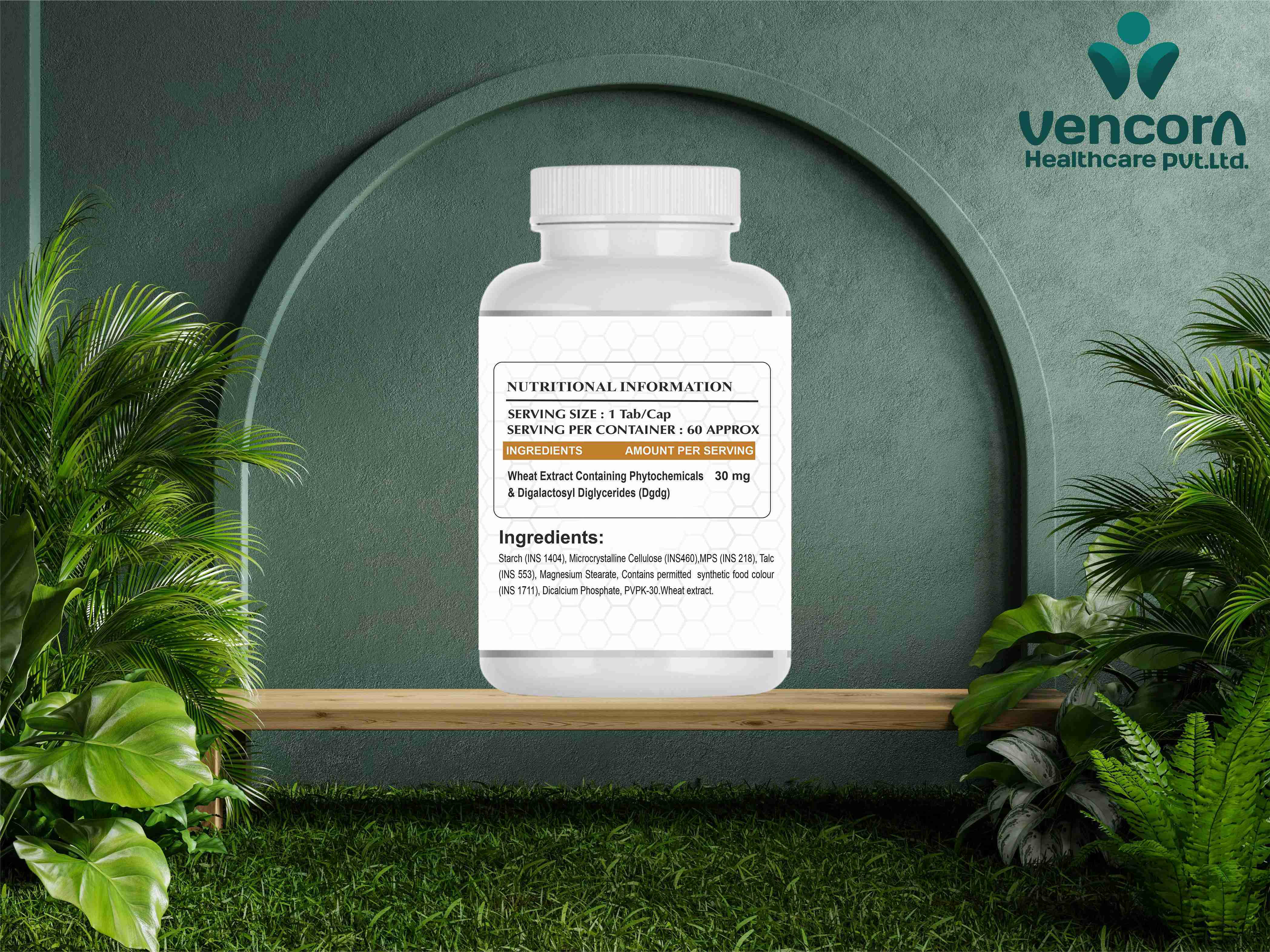 Wheat Extract Skin Care Tablet Capsule - Best Before: 36 Months