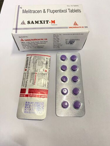 Melitracen Tablet - Pharmaceutical Grade, 99% Pure White Tablets, 10-Strip | Tricyclic Antidepressant, Oral Use, 10-25 mg Dosage