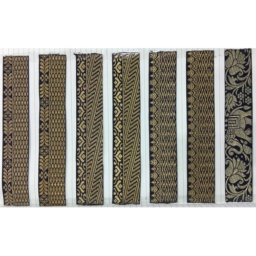 Black Jacquard Laces - Design Type: Patterned