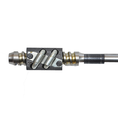Silver Steering Worm Shaft