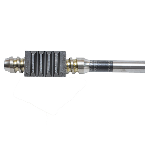 Silver And Black Steering Worm Shaft Left Hand