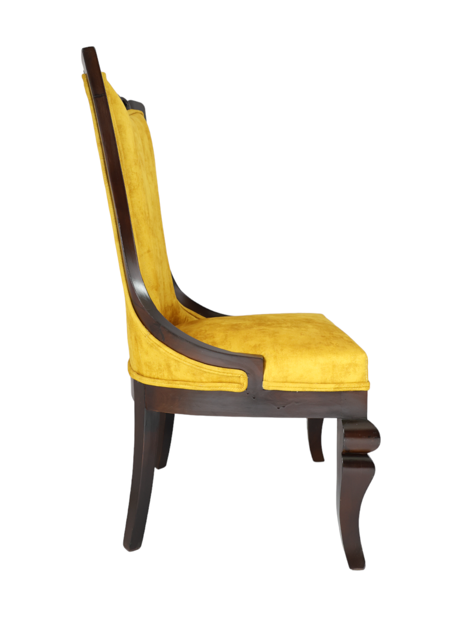 Adhunika Fabric Yellow Dining Chair
