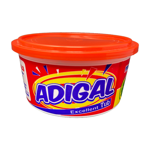 Adigal Tub - 600gm Unbreakable PVC Plastic | Customizable Logo, Various Sizes for Commercial Use