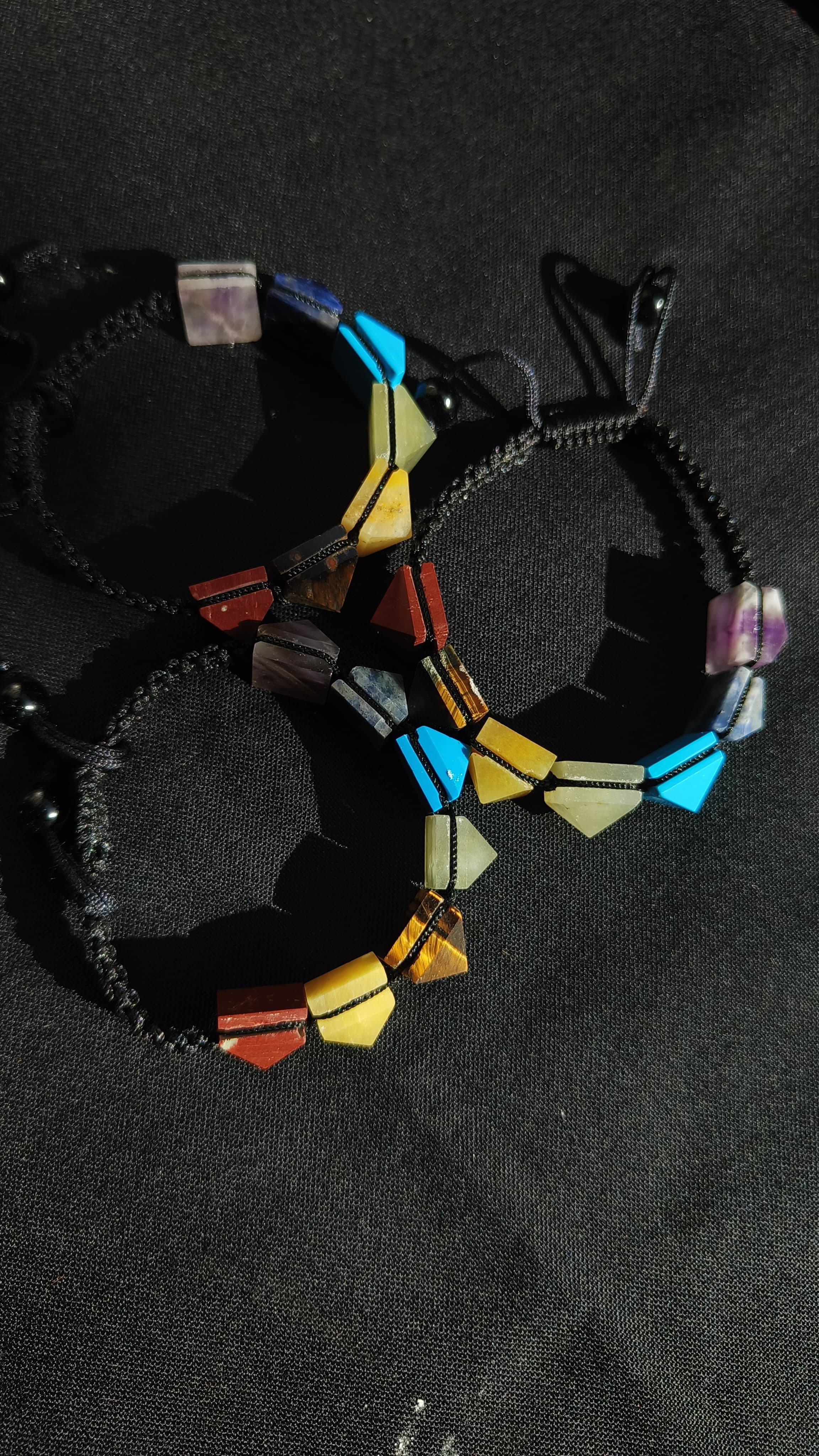 7 Chakra Pyramid Bracelet