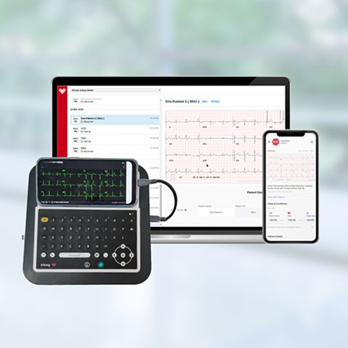 Stainless Steel / Pvc Tricog Ai Based Ecg Machine