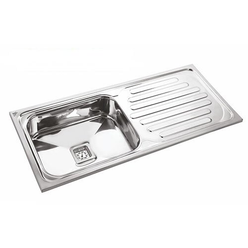 QUAD SQUARE ISI सिंगल सिंक ड्रेन बोर्ड QD1837