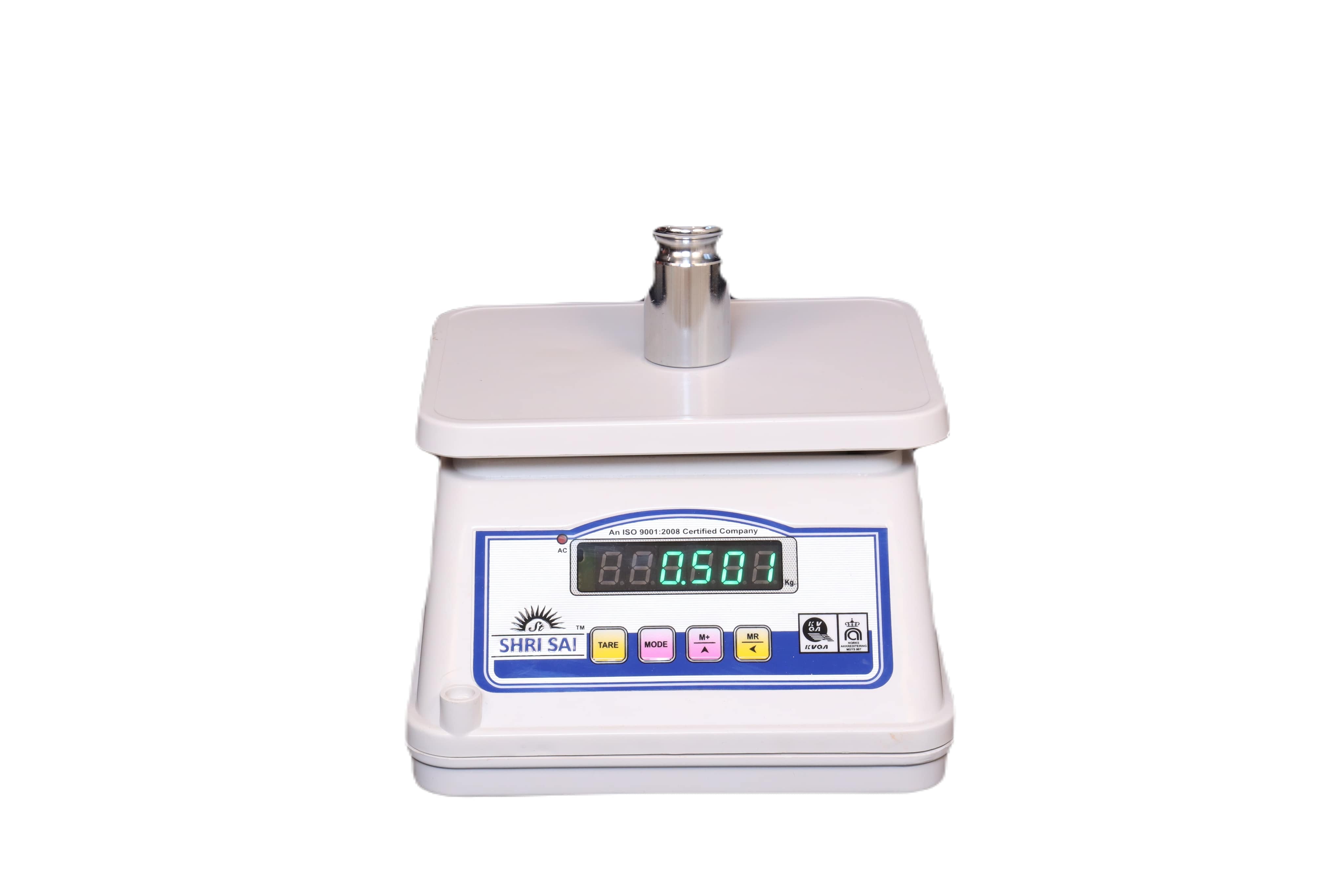 Mini Waterproof Digital Table Top Scale - 1 To 20 Kg Capacity | Molded Abs & Metal Body, Auto Zero Tracking, Smart Calibration, Tactile Keypad
