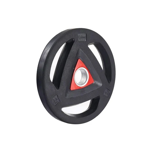 Olympic Weight Plate - Rubber Encased Iron, 2.5kg to 25kg in Round Shape | Designed for Commercial Use, Manual Operation for Muscle Gain