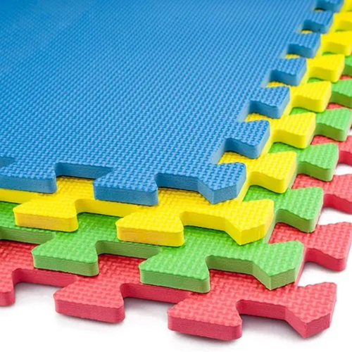 20mm Interlocking Eva Foam Padding Mats - 24x24 Inch, Multicolor, Square Shape, 2.5kg Weight, Perfect For Flooring Use