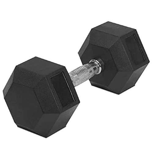5 Kg Dumbbells - Steel, Adjustable Up to 11 lbs | Black Hex Shape for Arm Exercises, Manual Operation, Personal Use