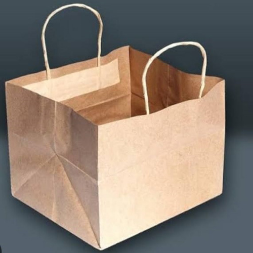 Fancy Paper Bag - Customized Kraft Paper, Moisture Proof with Flexiloop Handle, Modern Embossed Design