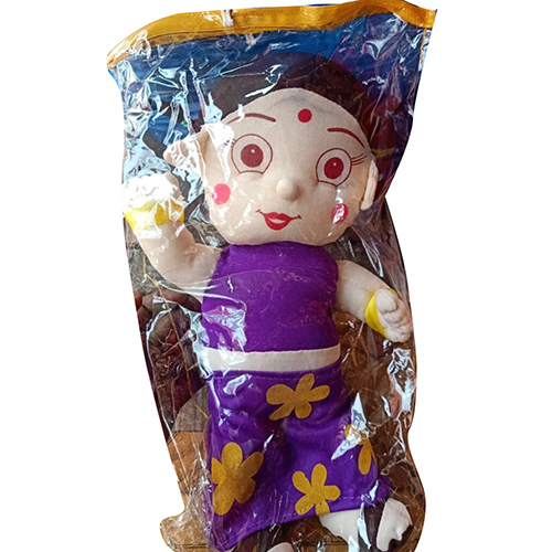 Small Chutki Doll - Fabric, Various Sizes Available, Violet Color | Soft Fiber Stuffed Toy for Children of All Ages, Playtime & Decor