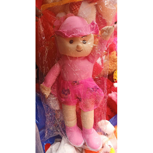 Candy Doll - Soft Fiber Stuffed, Customizable Size, Charming Pink Fabric | Delightful Companion for Imaginative Play in Children