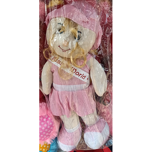 Big Miss World Doll - Soft Fabric, Custom Size, Lovely Pink Color | Soft Fiber Stuffing for Cuddling, Ideal for Children's Imaginative Play
