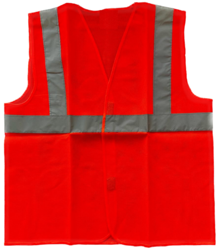 Payuh Reflective Safety Vest/Jacket Economy - Polyester Net Material, Customized Size, Fluorescent Orange/Green/Yellow/Blue/Maroon Colors, Breathable, Quick Dry, Washable Features