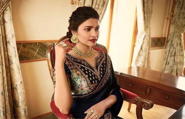 Embroidered Saree - Pure Rangoli Silk With Embroidery Thread Work Full Border, Quick Dry, Anti Wrinkle, Washable, All Season Wear