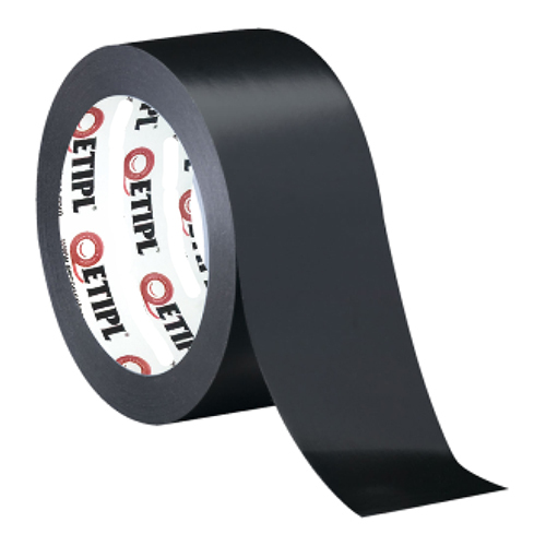 Black Color Tape - BOPP Material, Various Sizes Available, Single-Sided Adhesive, Sleek Black Color for Professional Packaging and Reselling