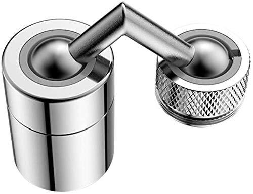 720 Degree Swivel Sink Faucet Aerator - Metal, Universal Adjustable Design, 108g Weight | Movable Tap Head with Rotatable Filter Nozzle for Kitchen & Bathroom