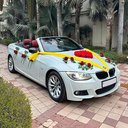 BMW Convertible 4 Seater Wedding Car Rental Services