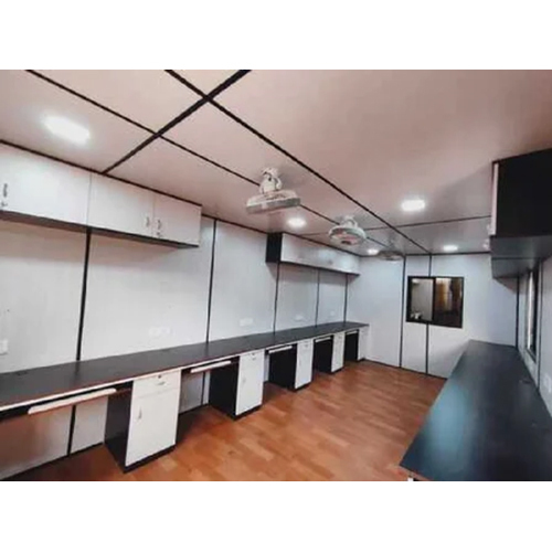 White G I Fabricated Office Cabin