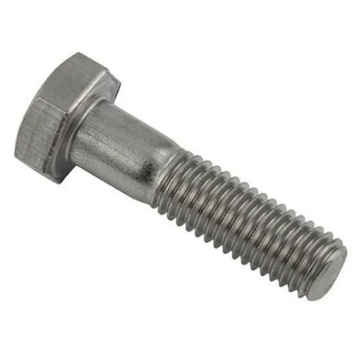 Half Thread Mild Steel Hex Bolt - 3 Inch Size, Custom Color | Easy To Use for Hardware Fitting Applications