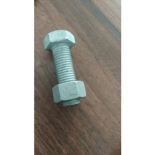 Hex Bolt With Nut With Hdg - Color: As Per Requirement