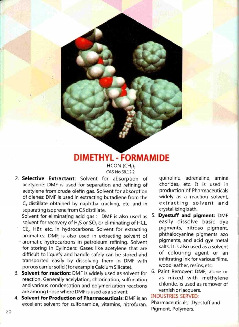 68-12-2 Dimethylformamide Application: Commercial
