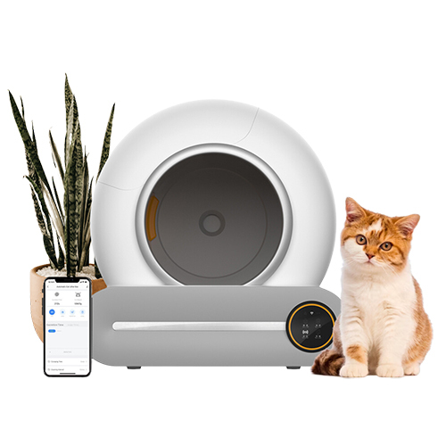 Smart Cat Litter Box - Color: White