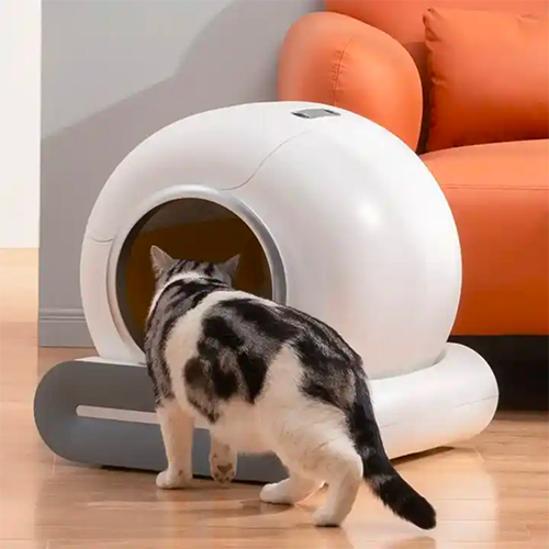 Smart Cat Litter Box - Color: White