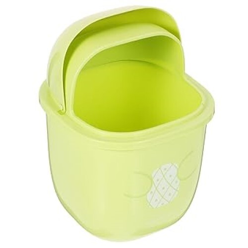 Cabilock Plastic Waste Basket Mini Desk Trash Can Cute Wastebasket With Lid Cartoon Desktop Garbage Bin Small Garbage Container For Home Office Dorm Small Waste Basket