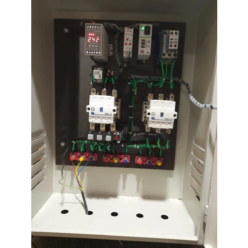 Single Phase Control Panel - Mild Steel Material, White Painted Finish | High Standard Quality, Warranty Included