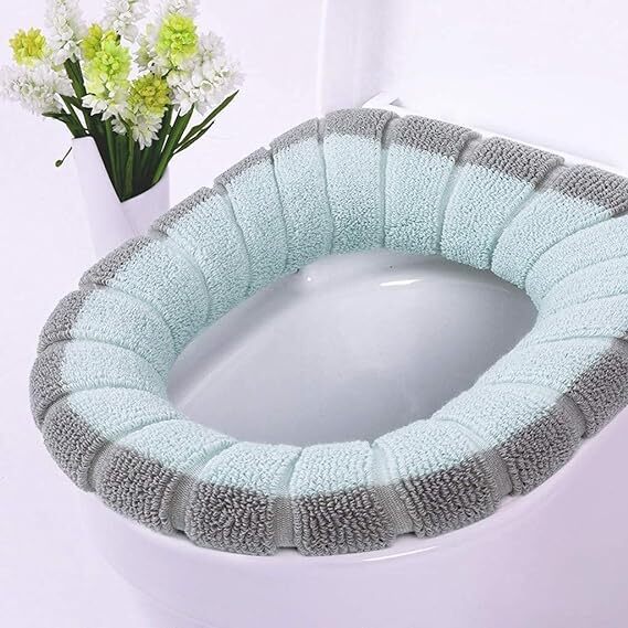 Nirvik Washable Soft Warmer Toilet Seat Cover/toilet Seat Cushion Mat/toilet Seat Lid Cover Pads/easy Installation & Cleaning