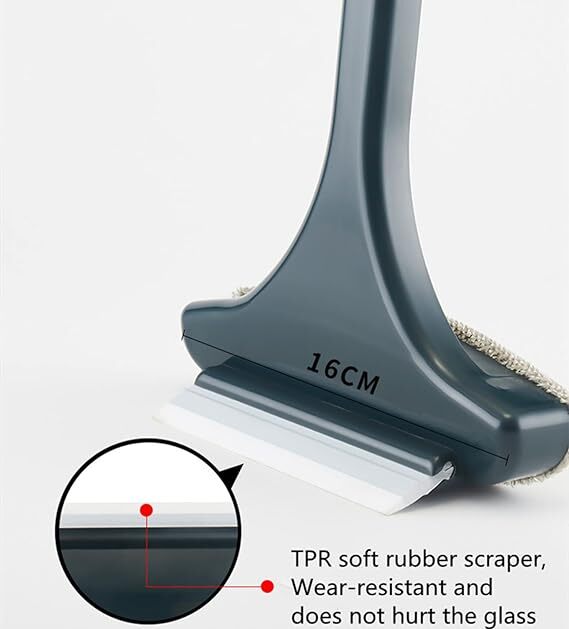 Multifunctional Screen Brush - Pvc Material, Single Cavity Design, Multicolor (Green + Yellow) | 2-in-1 Wet And Dry Window Cleaning Tool