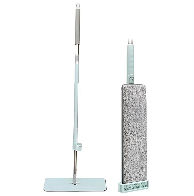 Flat Mop Microfiber Magic Mop For Floor Cleaning Hands Free Squeeze Mop 360a For Floor Slider Squeeze Mop Bucket Less Squeeze Mop 2 Microfiber Refill Pad Pocha For Floor Cleaning