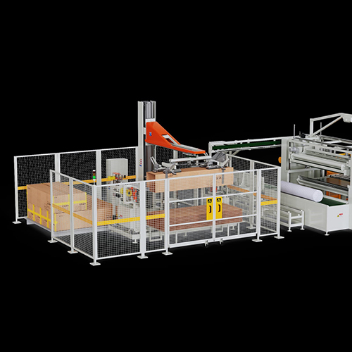 LR-BS-S2 स्वचालित गद्दा बॉक्स सीलिंग मशीन