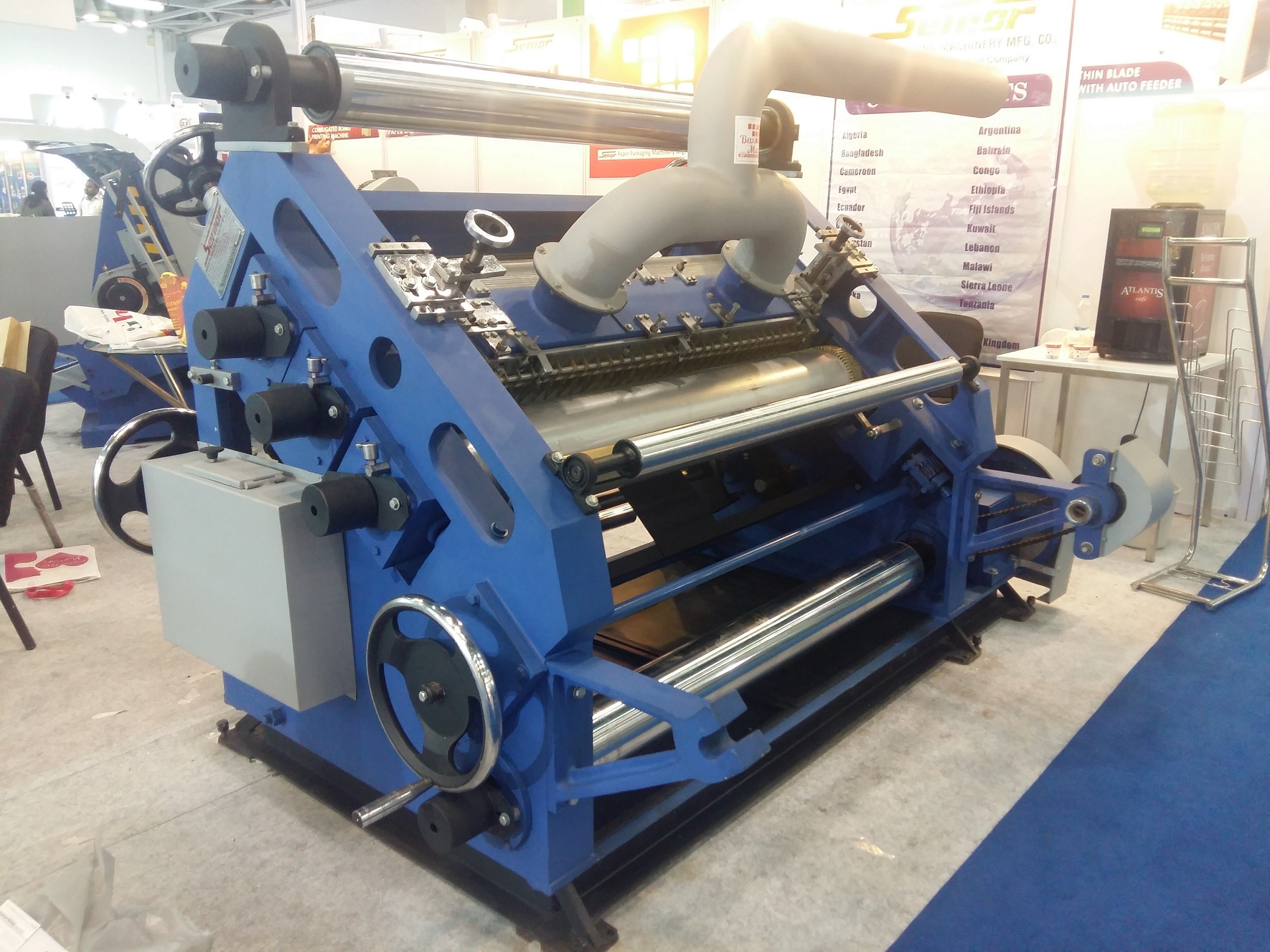 Boxmac High Speed Fingerless Corrugation Machine With Hydraulic Reel Stand