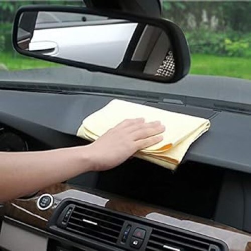 Semaphore Magic Chamois/clean Cham Cleaning Cloth - Other Material, Yellow Color | Suitable For Dry & Wet Cleaning Of Car, Bike, Home, Kitchen