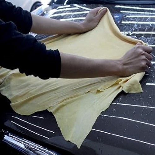 Semaphore Magic Chamois/clean Cham Cleaning Cloth - Other Material, Yellow Color | Suitable For Dry & Wet Cleaning Of Car, Bike, Home, Kitchen