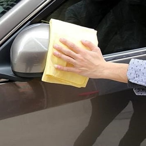 Semaphore Magic Chamois/clean Cham Cleaning Cloth - Other Material, Yellow Color | Suitable For Dry & Wet Cleaning Of Car, Bike, Home, Kitchen